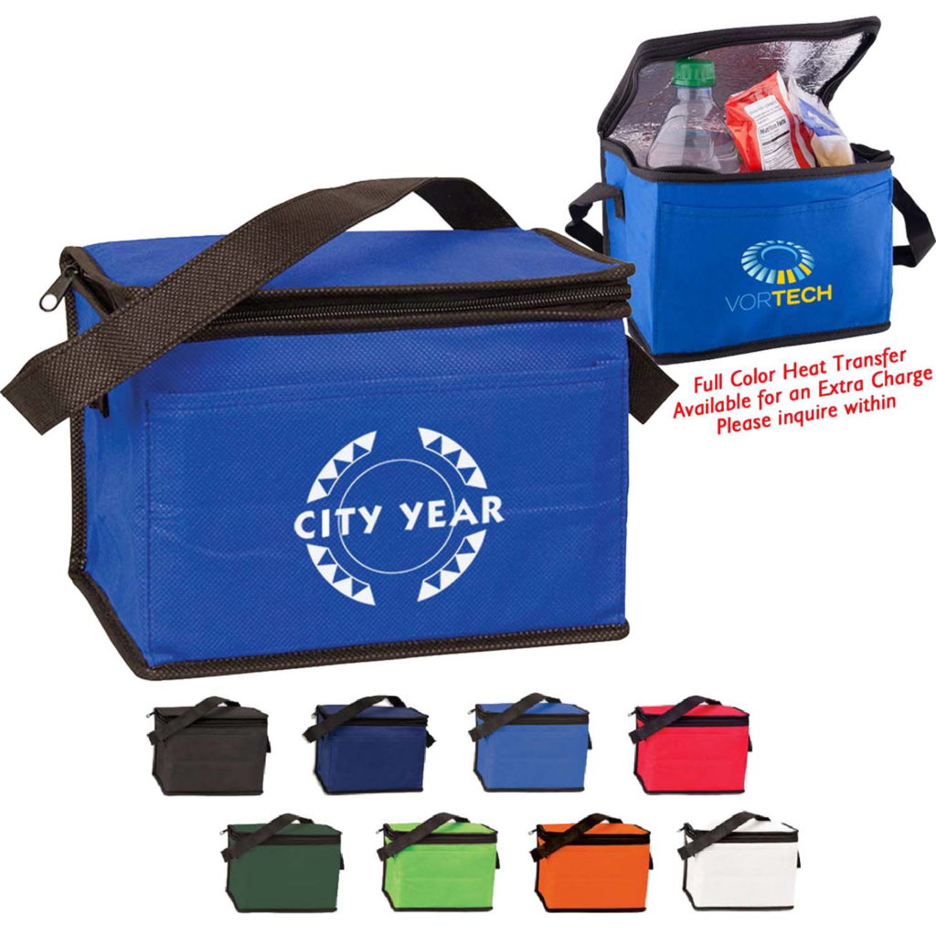 C6PK - 6 PACK NON-WOVEN CAN COOLER BAG