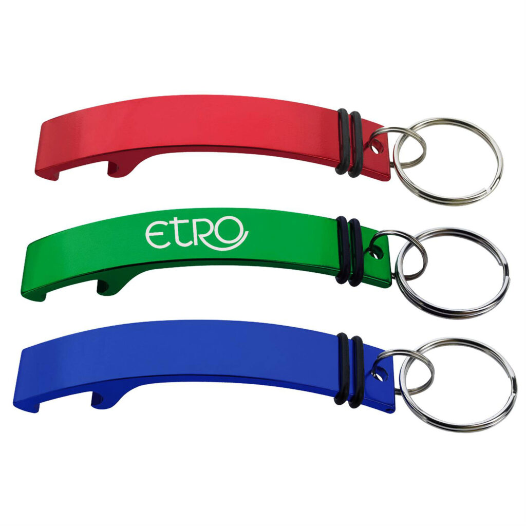 ABWR - CURVED ALUMINUM BOTTLE OPENER KEY CHAIN