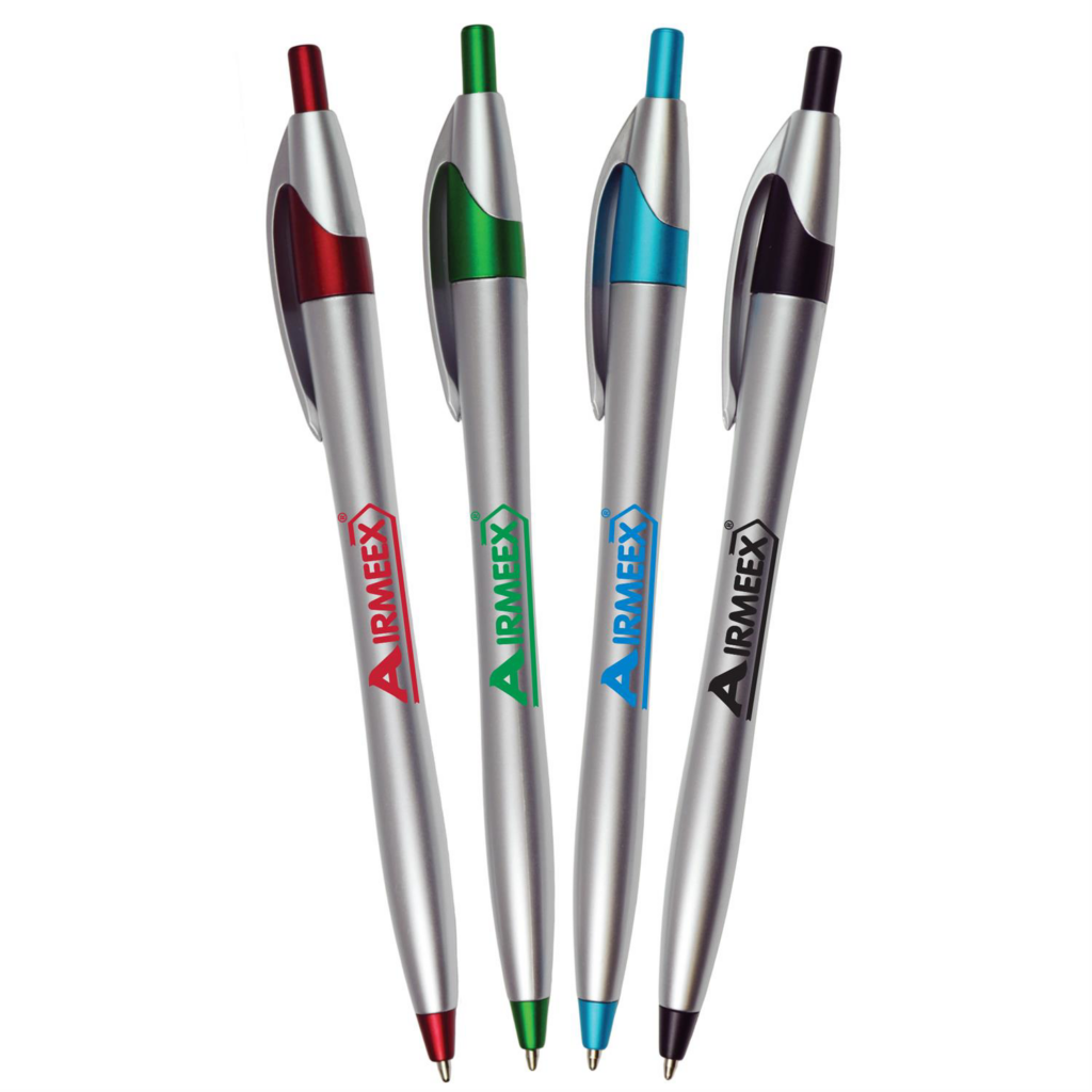 FLWS - SILVER BARREL EUROPEAN DESIGN BALLPOINT CLICK PEN