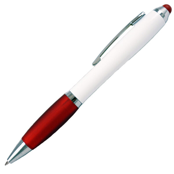 PPDW - PDA TWIST STYLUS PEN WITH WHITE BARREL AND MATCHING COLORED GRIPS & NIBS - Image 5