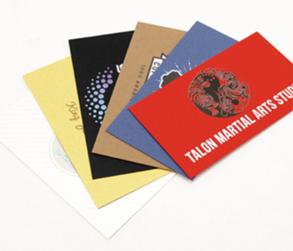 Colored Paper Business Cards