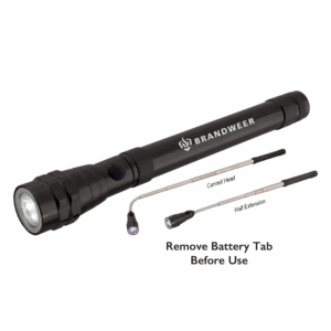 TALT - ALUMINUM TELESCOPIC FLASHLIGHT W/ LED LIGHT