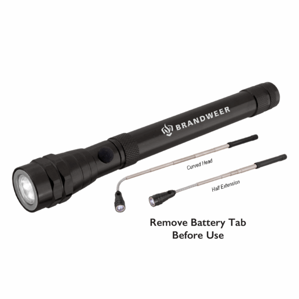 TALT - ALUMINUM TELESCOPIC FLASHLIGHT W/ LED LIGHT